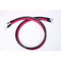 Inverters R Us Spartan Power Battery Cable Set with 3/8" Ring Terminals, 1/0 AWG, 10 ft, Black & Red SP-10FT1/0CBL38